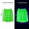 Neon Yeşil Hawaii Parti Eteği 40 cm