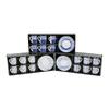 NEWLİFE CLKN-2370 ( MAVİ & BEYAZ ) ( 12PCS=6-TAKIM ) PORSELEN KAHVE FİNCANI ( ÇİÇEK & ÇİZGİ & NOKTA MİX DESEN )*12