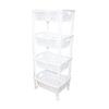 ORGANİZERS ORG-79 4 KATLI SEPET DÜZENLEYİCİ & RAF ÜNİTESİ TEKERLEKLİ ( 400X295X960MM )*10