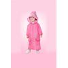 Pembe Çocuk Yağmurluk Karikatür Desenli Su Geçirmez