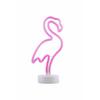 Pembe Flamingo Model Neon Led Işıklı Masa Lambası Dekoratif Aydınlatma Gece Lambası