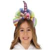Pembe Renk Boynuzlu Payetli Fiyonklu Unicorn Tacı 17x27 cm
