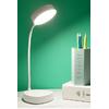 PS-1931 Şarjlı Dokunmatik 20 Led Çalışma Okuma Işığı Flexible Masa Lambası Beyaz