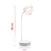 PS-1931 Şarjlı Dokunmatik 20 Led Çalışma Okuma Işığı Flexible Masa Lambası Beyaz