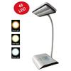 PS-1937 Şarjlı 48 Led Çalışma Okuma Işığı Kademeli Masa Lambası Ayarlanabilir Renk Tonu Ve Parlaklık