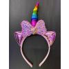 Rengarenk Boynuzlu At Figürlü Çocuk Pullu Unicorn Tacı 17x27 cm