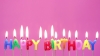 Rengarenk Happy Birthday Yazılabilen Doğum Günü Mumu
