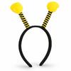 Sarı Siyah Arı Antenli Taç - Çocuk Arı Tacı Mega Ponponlu