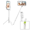 SELFIE STICK R1 DEMPOWER DP-276B ( BEYAZ ) SELFİ ÇUBUK & TRİPOD AYAKLI  (57CM UZAYAN-KISALAN SAPLI + 10CM =67CM)*100