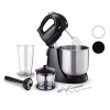 SİNBO SMX-2731 INOX TASLI MİKSER & BLENDER SETİ (5 KADEME HIZ+TURBO) (HAMUR YOĞURMA+ KASE )(300W)(600ML HAZNE)(700ML ÖLÇÜ KABI)*2