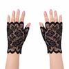 Siyah Dantel Parmaksız Kısa Eldiven