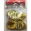 Siyah Gold Renk İyiki Dodğun Parti Kürdan Süsü 20 Adet
