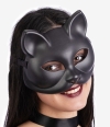 Siyah Renk Lüks Kedi Maskesi 12x13 cm