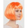 Turuncu Renk Küt Parti Peruğu Kısa Takma Saç