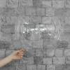 Turuncu Tüylü Dekorasyon Şeffaf Balon 24 İnch