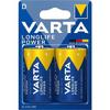 Varta 4920 Longlife Power D Size 2li Büyük Boy Pil