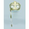 Venedik Masquerade Sopalı Maske Mavi Renk 17x35 cm