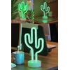 Yeşil Kaktüs Model Neon Led Işıklı Masa Lambası Dekoratif Aydınlatma Gece Lambası