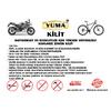 Yuma Kesilmez Motorsiklet Güvenlik Zincir Kilidi 10 mm 170 cm